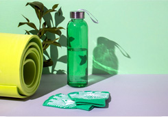 Yoga Mat with Carrying Strap for Gym