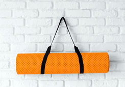 Yoga mat + Water bottle and Glubs